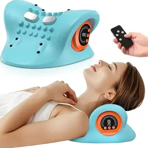 Rechargeable Vibration Neck Massager, Neck Shoulder Relaxer, Deep Tissue Trigger Point Relief, Perfect Christmas Gift for Home & Office, Ergonomic Design, Sky Blue