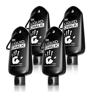 OUTTDOZ Pro Grade Outdoor Liquid Chalk - Mess-Free Gym Chalk for Weightlifting, Rock Climbing, Dries in Seconds, 60ml 4-Pack