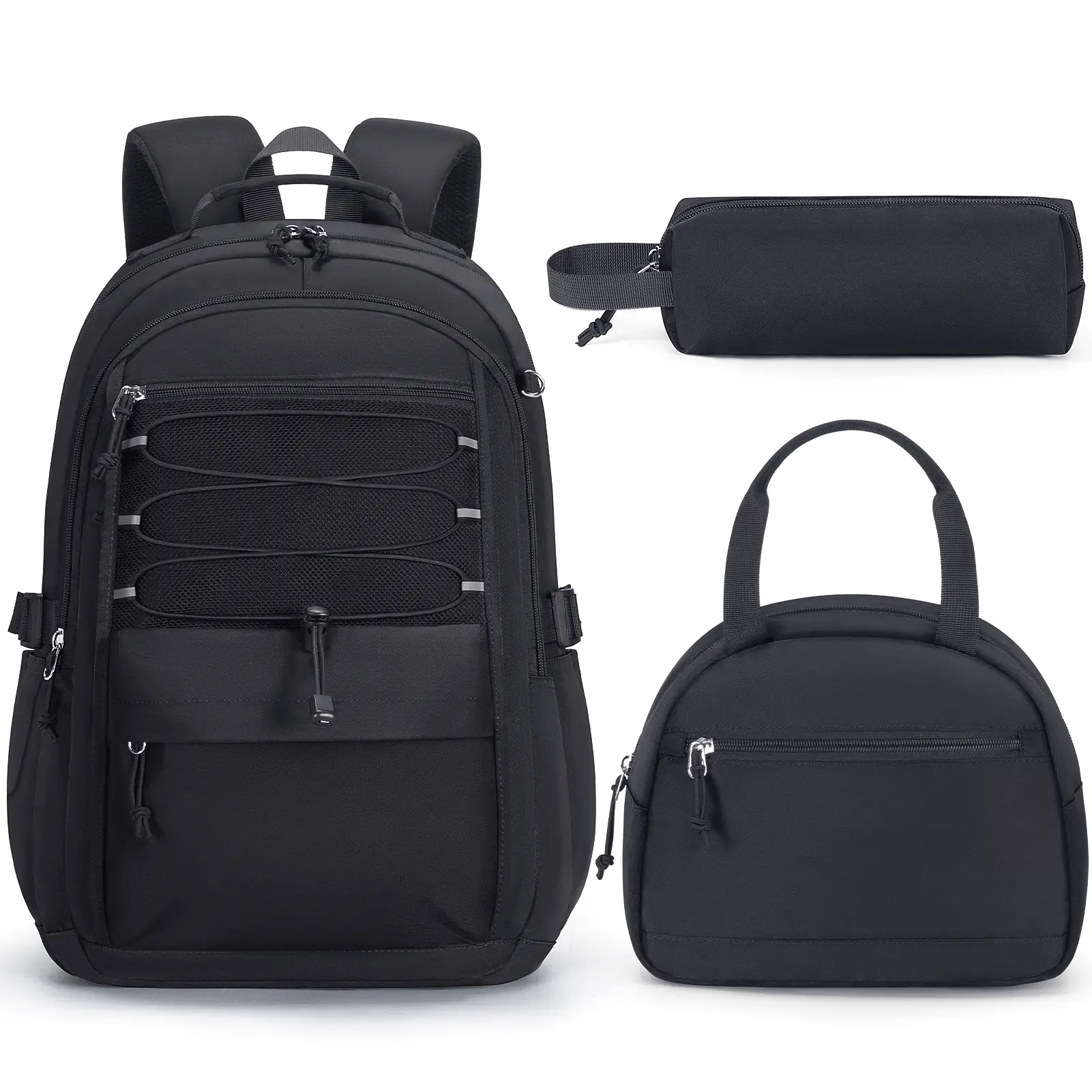 Fimibuke 3 PCS Middle High School Student Teen Girl Backpack with Lunch Bag Pencil Pouch Set, Waterproof School Bag Bookbag Backpack Daypack dealsforyoudays