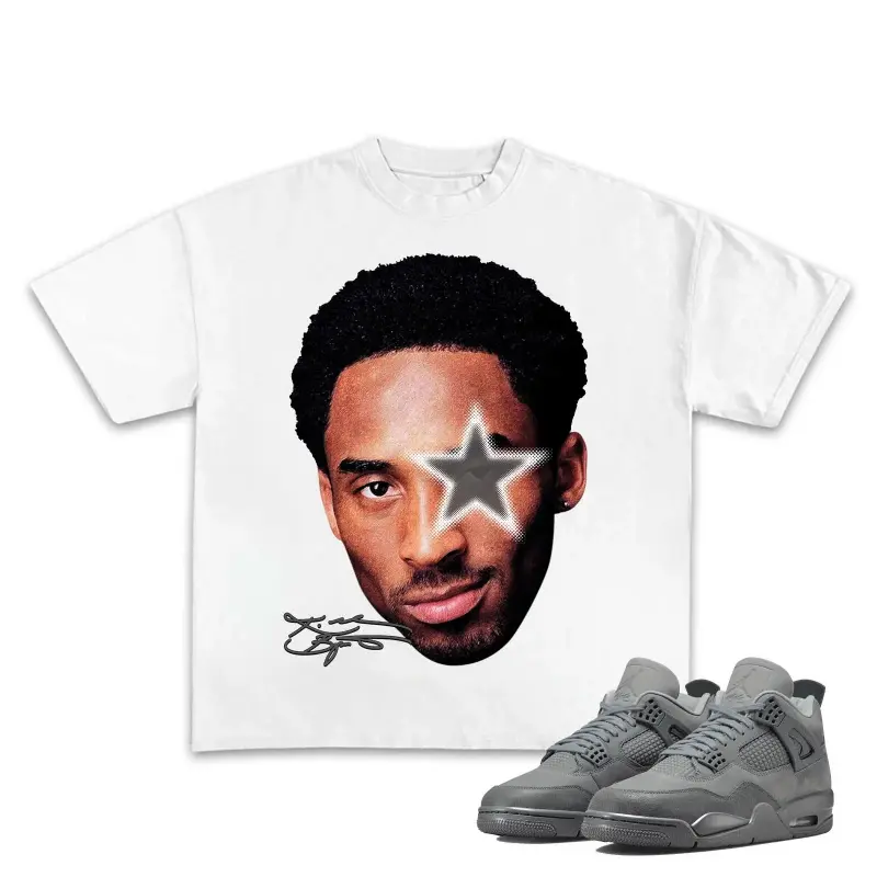 Unisex T-shirt, 4S Wet Cement Unisex Shirt, Rap Tee Match Sneaker, Casual Cotton Menswear Retro Shirt, Streetwear Y2K Shirt Black Graphic Minimalist Soft