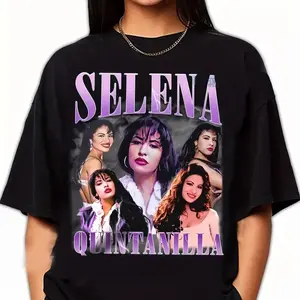 2026 summer Selena Shirt Selena Quintanilla T-shirt Retro Unisex T-shirt Graphic T Shirts Women men Clothing