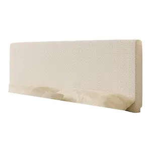 Embrace Softness: Ivory Diamond-patterned Bed Head Cover Creates a Healing Corner in Your Bedroom, with a Clever Contour That Fits the Bed Perfectly, Bringing Deep Comfort to Your Sleep Space