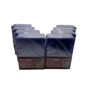 Ultra Pro 3X4 Regular Toploaders 35pt - 8 Packs of 25 for Regular Cards, Total of 200