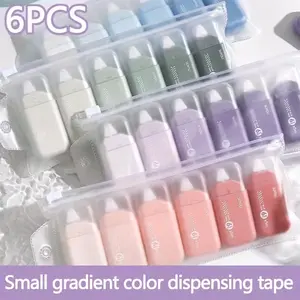 6-Piece Adhesive Tape Roll Set, Total Length 1181.1 Inches, High-Strength Dual-Sided Glue Rolls for Crafts & Office Use, Double Sided Sticky