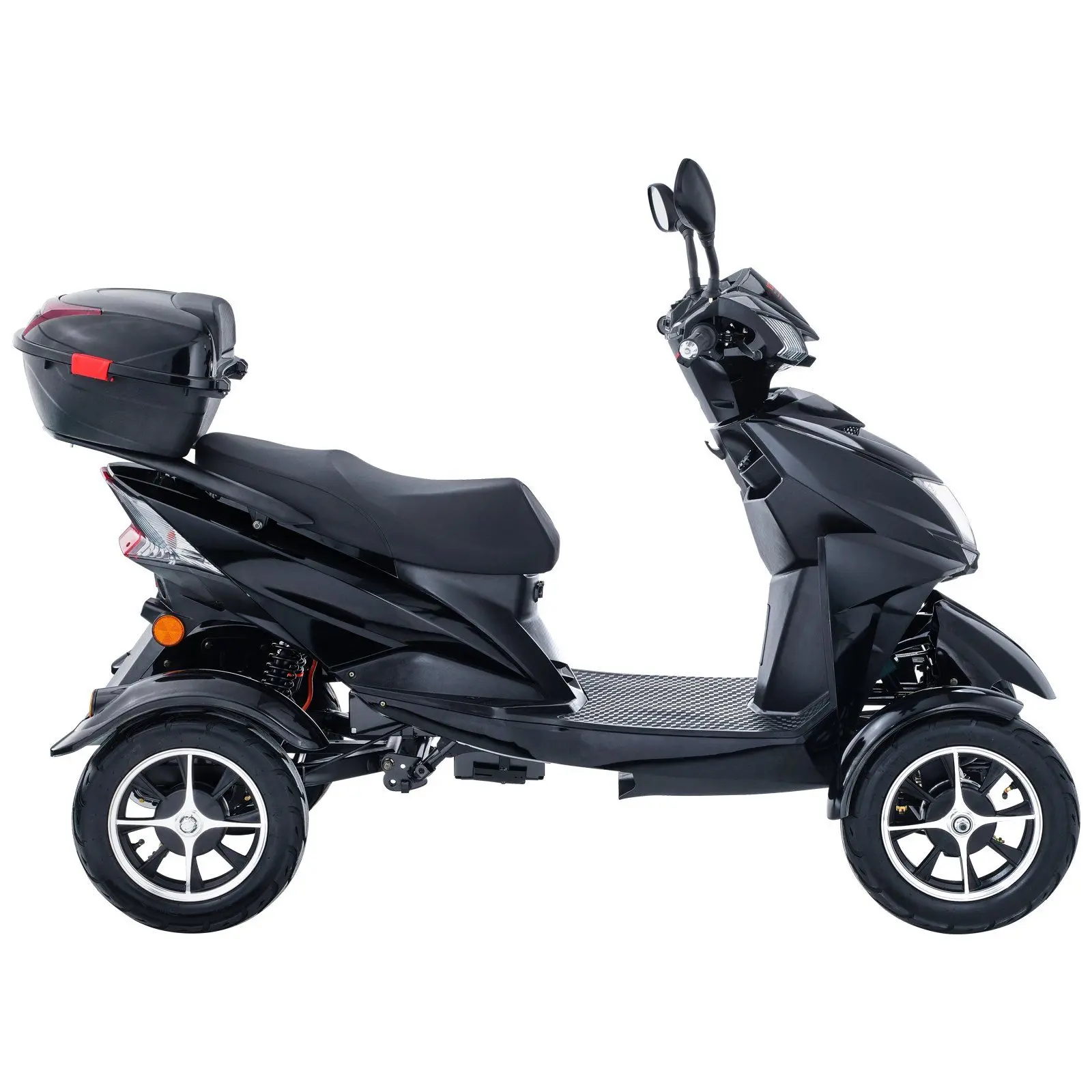 VEVOR Heavy Duty 4-Wheel Mobility Scooters for Seniors & Adults 450lbs Capacity - 40 Miles 3-Speed Long Range, 500W All Terrain Electric Recreational Scooter Wheelchair with 20 °   Max Climbing Capacity