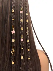 35pcs Butterfly Flower Note Element Hair Clips, Summer Hair Accessories for Women & Girls, Y2K Style Boho Hair Loops for Parties & Festivals, Hair Decor
