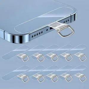 Clear Phone Lanyard Protector, Phone Accessories, Multipurpose Anti-lost Phone Lanyard Connector for Most Phones, Phone Lanyard Accessories for Women & Men, for Phone Sling, Aesthetic, Cellphone, Cell Phone Charm
