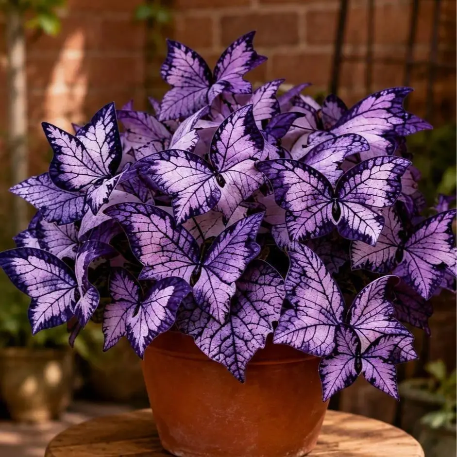 800pcs Hosta Flower Seeds with Butterfly-Like Leaf Shape, Shade-Loving Perennials for Garden Borders, Porch Planters, Container Displays & Decorative Foliage Landscaping