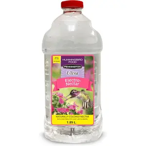 Pennington Electro-Nectar Hummingbird Nectar Ready to Use, Naturally Colored with Electrolytes, 64-oz Bottle