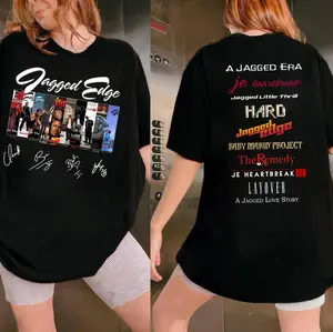 Jagged Ed Album 2 Sided Shirt, R&B Band Tee, Cuffing Season Tour 2025 Merch, Unisex