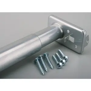 John Sterling Corporation 48in. To 72in. Platinum Adjustable Closet Rod RP0022-48-7