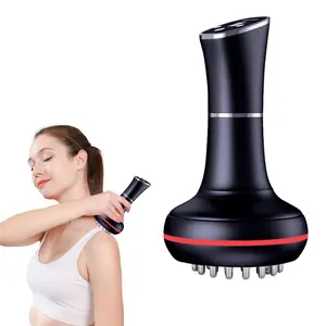 Prime Day Electric Body Massage Brush, Portable Vibration Massager for Back Legs Abdomen & Full Body, USB Rechargeable Handheld Massager with Multiple Speed Modes, Cordless Relaxation Massager for Home Office Use