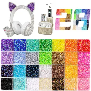 28Colors 3mm Jelly Flatback Rhinestones,DIY bedazzling kit, Bedazzling Kit with Nail Art, Shoes & DIY Diamond Art.Gem DIY Bedazzling Kit with Mixed Resin Rhinestones & Tweezers,Pick up Pen and Gifted Tools for DIY Makeup Supplies