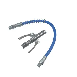 Lubricating Grease Gun Connector 10000PSI Leak Proof 1/8" NPT Oil Nozzle Hose Set 30cm Length for Automotive Repair Tools Car Repair Tool Oil Wrench Set