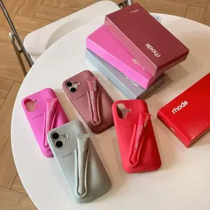 Lip Balm Slot Phone Case for IP 17/16/15/14/13/12/11 Pro Max Shockproof Protective Cover with Camera Guard Anti Scratch Slim Fit Design