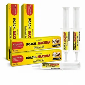 Cockroach Gel Bait 30g Roach Killer, Indoor Outdoor Pest Control for German & American Roaches with Plunger & Precision Tip (1-Pack / 4-Pack Available)
