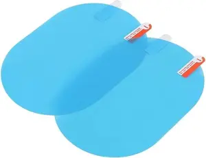 Car Rearview Mirror Protective Film Anti Fog Membrane Anti-Glare Waterproof Rainproof Car Sticker Clear Film avoiding blind spot