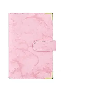 A6 Cash Envelope Budget Notebook, UV Print PU Leather, Zipper Bag, A6 Budget Card, Labels, Stickers, Ruler, Ideal for Daily Budgeting