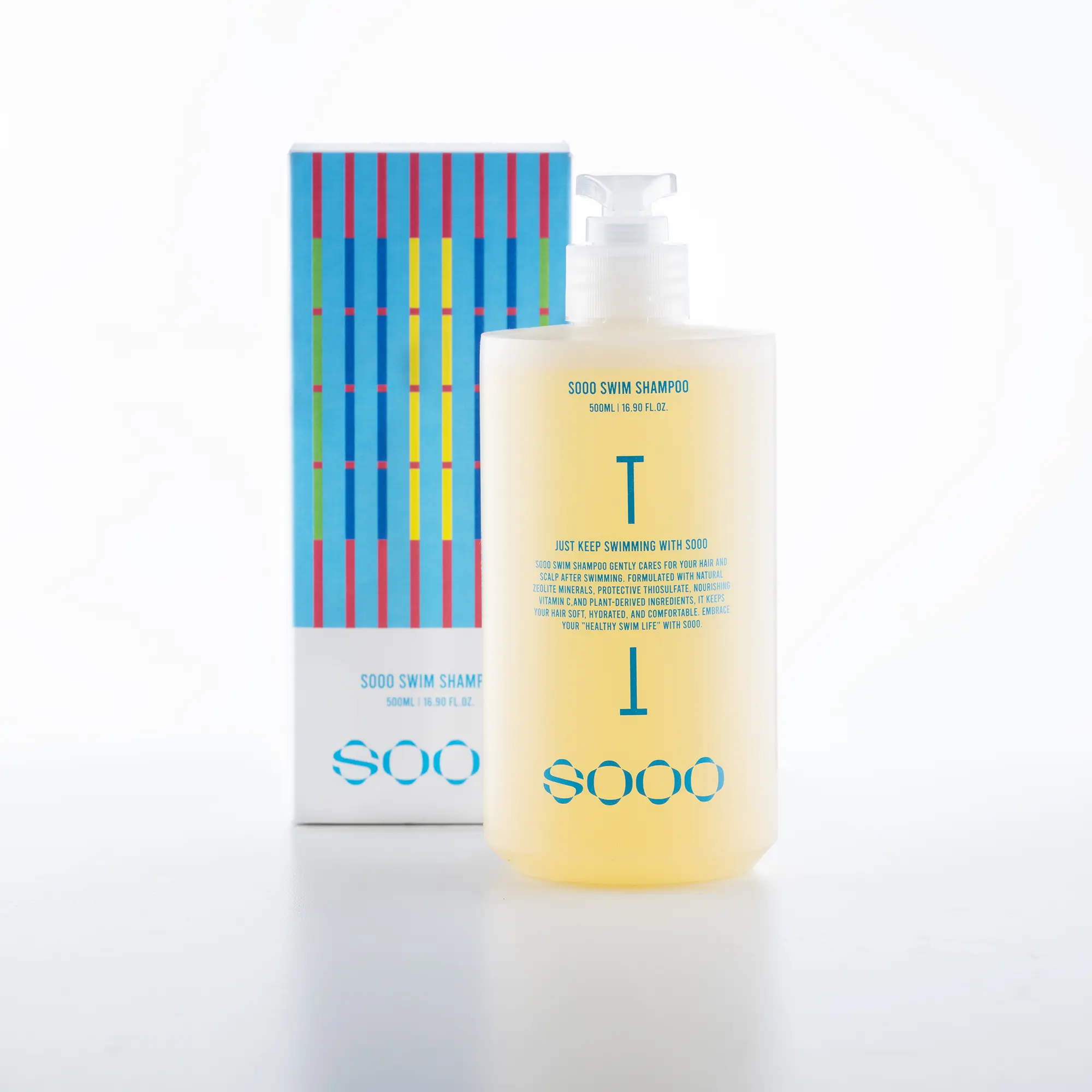 SOOO Post-Swim Hair Care Shampoo 16.9 oz(500ml) - Hair Cleanser for Swimmers (Beauty & Personal Care, Haircare Shampoo)