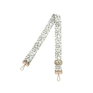 Garden Party Adjustable Bag Strap with Adjustable Length and Keyring Closure