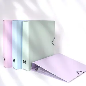 Store Promotion 2nd One 50% OFF Kpop A4 Butterfly Minimalist Photocard Binder with 9 Pocket Refills Acid Free Pastel Colors