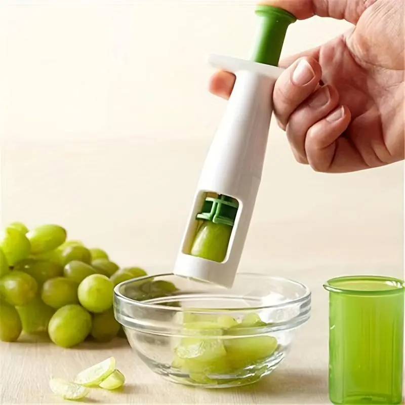 Cherry Tomato Slicer, Multi-functional Grape Cutter, Small Fruit Cutter, Grape Kitchen Accessories, Cake Decoration Tool, Fruit Slicer, Vegetable Cutting Slicer, Kitchen Tools, Utensils, Durable Fruit Tool