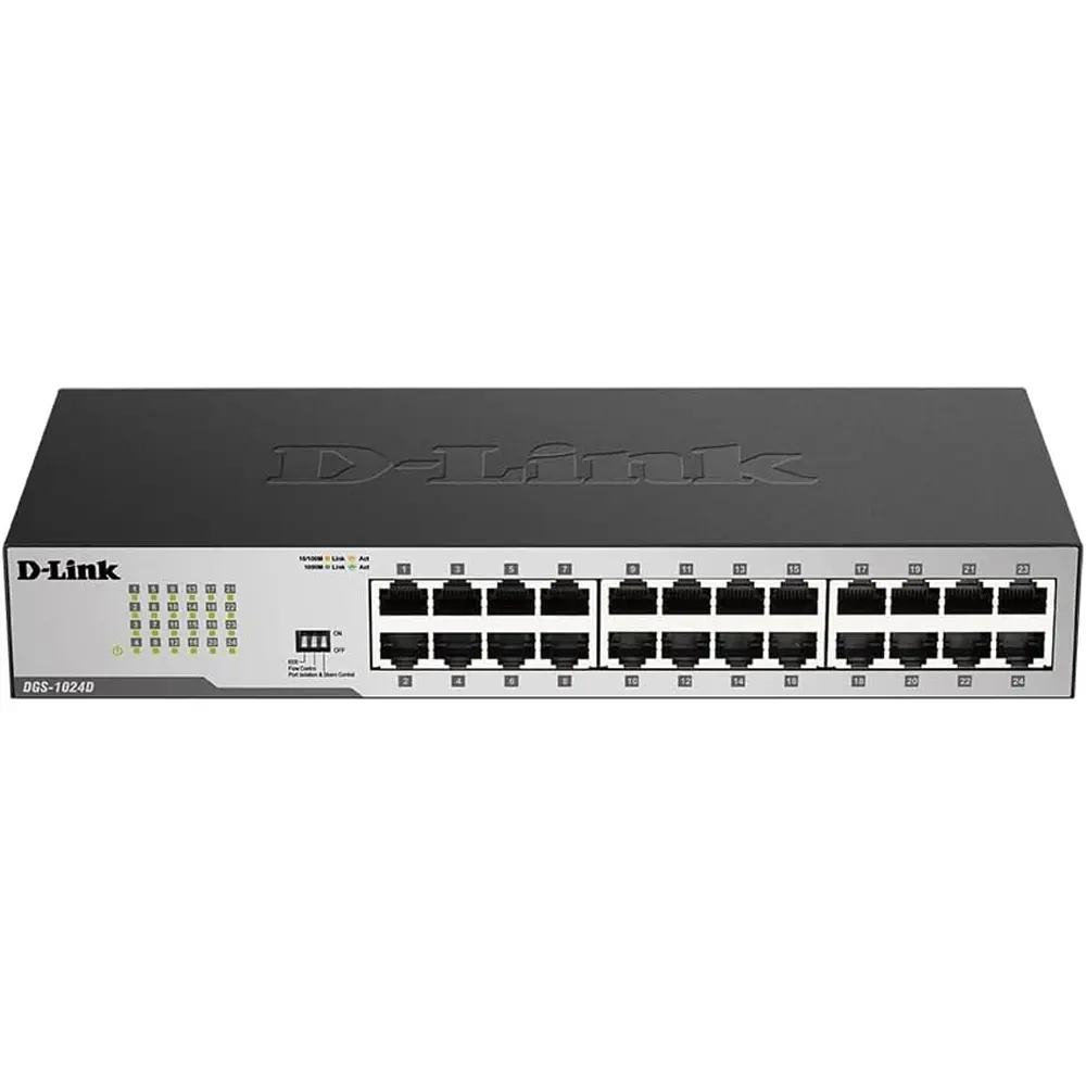 D-LINK DGS-1024D 24-Port Gigabit Unmanaged Desktop Switch