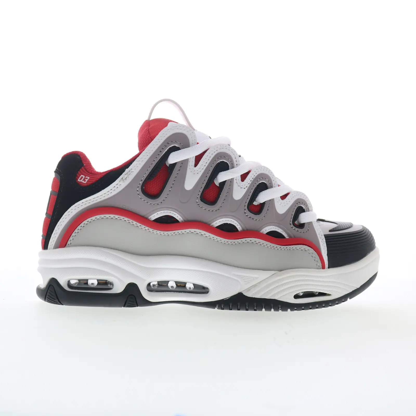 Osiris D3 2001 1141 2950 Mens Gray Synthetic Skate Inspired Sneakers Shoes