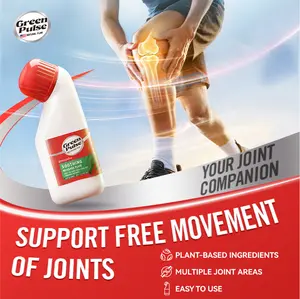 Green pulse 1 Joint Soothing Liquid, made with plant ingredients, is naturally gentle and non-irritating