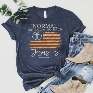 Love in Faith | Super Soft Christian Tees - “Normal Isn’t Coming Back,” “So So Good,” “Faith Cross” & More Bible Verse T-Shirts, Cozy Religious Gifts for Women