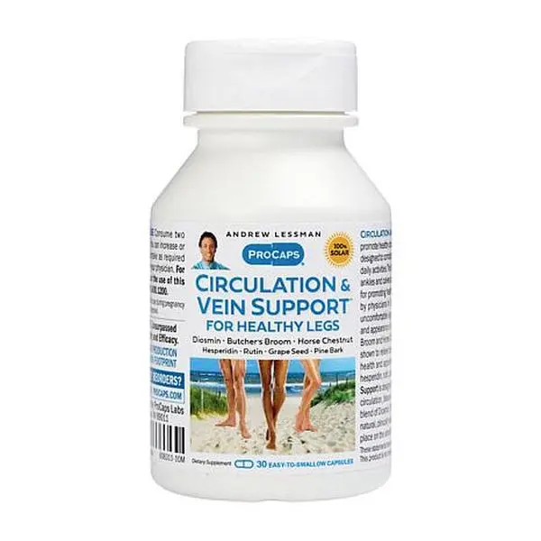 Andrew Lessman Circulation and Vein Support for Healthy Legs - 30 Capsules
