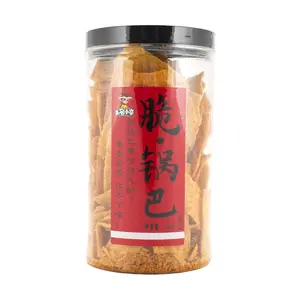 Wu Ming Xiao Zu Spicy Crispy Rice Crackers - Thin & Crunchy, 210g (7.4oz) - Authentic Chinese Snack, Savory Flavor