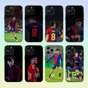 Pedri 8 Football Smartphone Casing - Soft Silicone Black Cellphone Case, Handheld Phone Accessories for iPhone 17,16,15,14,13,12,11