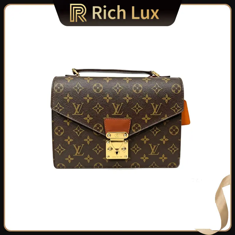 Pre-owned Louis Vuitton Concorde Monogram Vintage Top Handle Bag, Pre Loved Luxury Luggage Accessory, Gifts for Women