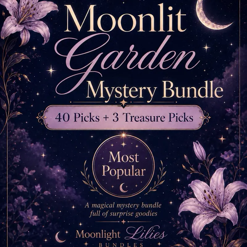 Moonlit Garden Mystery Bundle | 40 Picks + 3 Treasure Picks