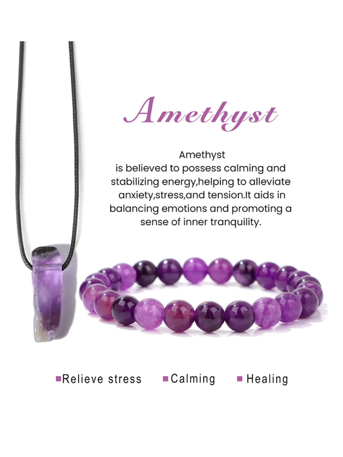 Handmade Crystal Beaded Bracelet Set, Includes Inspirational Cards, Fashionable Elastic Cord, Unisex Jewelry Gift for All Occasions, Crystal Bracelets