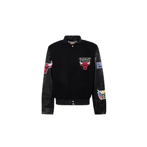 Chicago Bulls Wool & Leather Jacket "Black" NBA CHI BUL 108