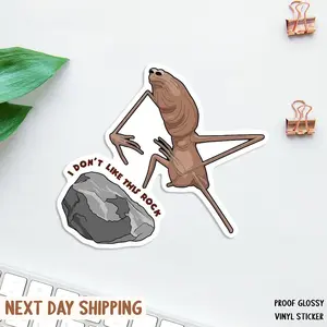 Funny Marcus the Worm Car Magnet and Sticker for Meme Lovers