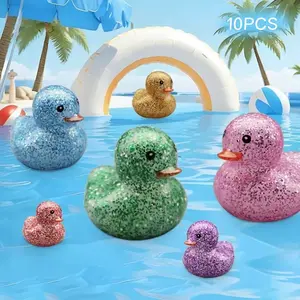 Laser Glitter Duck, Shiny Sound Making Duck, Party Kit DIY Cute Decorations, Outdoor Garden, Home, Desk, Car, Snow Scene, Christmas Decoration