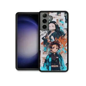 Anime Cute Demon Slayer Kimetsu no Yaiba Nezuko Zenitsu Inosuke Phone Case for Samsung Galaxy A15, A13 A14 A16 A21 A22 A23 A25 A26 A31 A32 A33 A34 A35 A36 A42 A51 A52 A53 A54 A55 A56 A73 5G Shockproof Cover