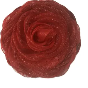 Rose Wreath - Red Floral Wreath with Textured Design, Ideal for Home Decor and Gifting
