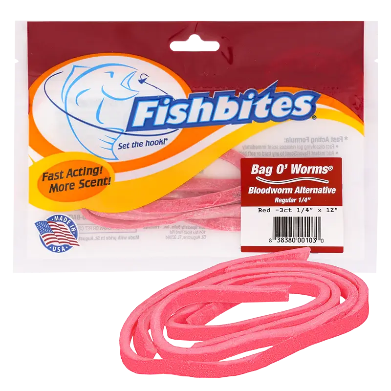 Fishbites Bag O’ Worms® – Fast Acting Bloodworm