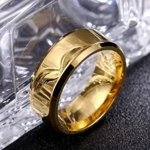 Men’s Minimalist Stainless Steel Band Ring – Simple Classic Everyday Ring, Unisex Stackable Jewelry