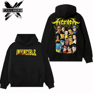TRAIL HERO - Invincible Premium Acid Washed Hoodie T-Shirt, En Sabah Nur Hoodie Shirt, Character Comics Fans Shirt, Superhero Washed Shirt, Comic Book Fans T-Shirt, Superhero Graphic Tee Cotton