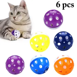 6PCS Cat Toy Bell Ball Interactive Pet Playing Toy for Kitten Cat