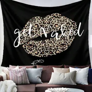Tapestry Wall Hanging Leopard Black Tapestry, Bedroom Living Room University Dormitory Male Female Room Art Wall Decoration Tapestry