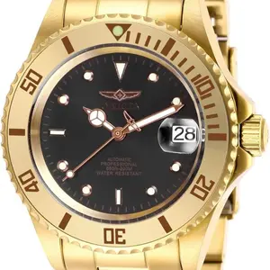 AUTOMATIC Invicta Men’s Watch - Black & Gold - Brand New - Affordable High Quality Luxury Watch for men