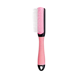 Kiss Colors & Care Mini Non-Slip Soft Bristle Detangling Brush - Pink