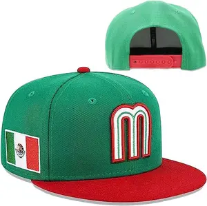 Mexican-Style Baseball Cap - Featuring an Embroidered "M" Emblem |   Stylish & Commuter-Friendly |   Sun Protection for Outdoor Leisure |   Adjustable & Breathable Cotton |   Perfect for Casual Wear and Mexican-Themed Outfits