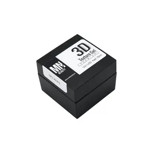 MN Beauty 3D Texture Gel - Chrome Optimized Formula for 3D Nail Art Effects - Thick Sculptable Texture & Long Lasting Wear - LED/UV Compatible